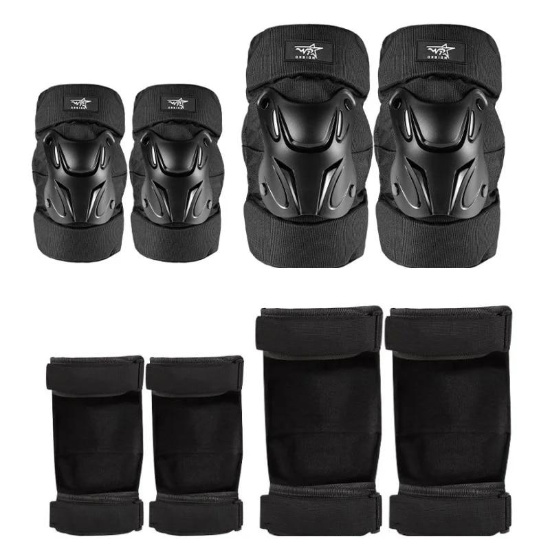 Motorcycle Knee Pads Protectors Elbow Reflective Protector Guards Outdoor Rider Protection Knee  Gear Protector Guards Kit