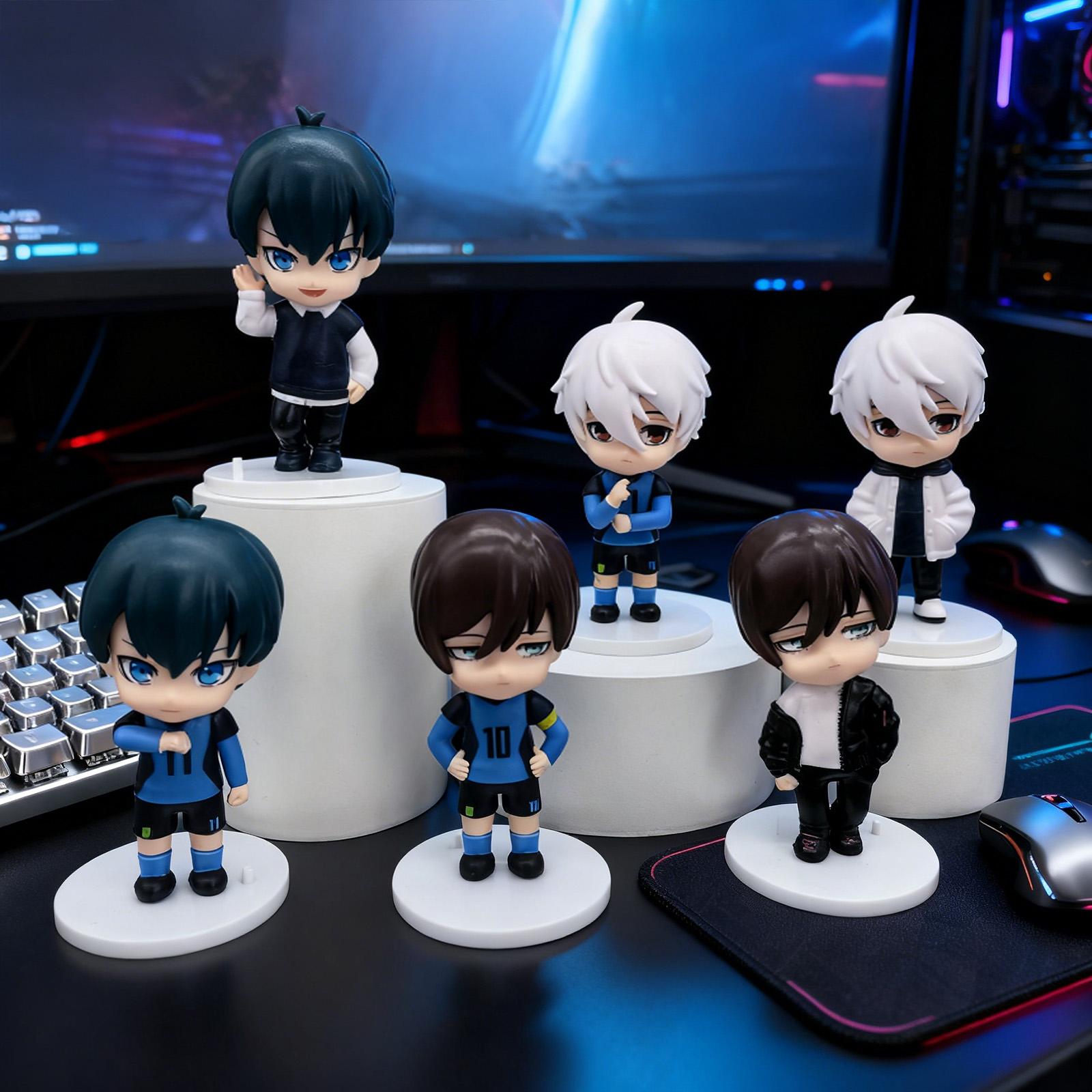 

6 шт. Универсальная мультяшная фигурка 3,9 дюйма, Подходит для домашнего декора, украшения приборной панели автомобиля, милые предметы коллекционирования или статуэтки игровых персонажей. One Size