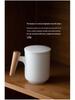 Men's Ceramic Tea Brewing Mug with Personal Filter