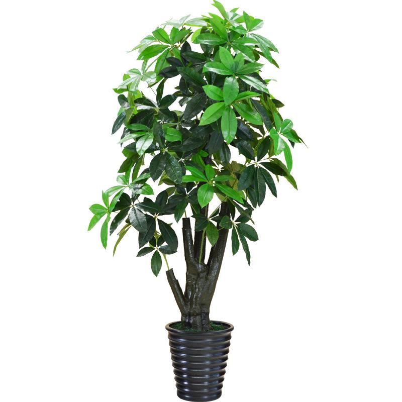 Large Artificial Money Tree Decorative Indoor Plant - Fake Green Bonsai for Living Room Floor
