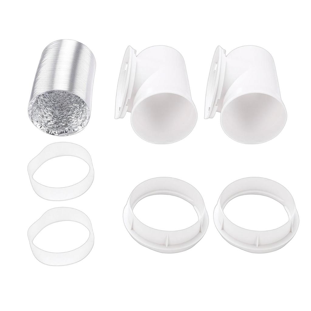 Dryer Vent Hose Kit Indoor 90 Degree Elbow Connector Duct Adapter Vacuum Hose Attachment for Tight Space