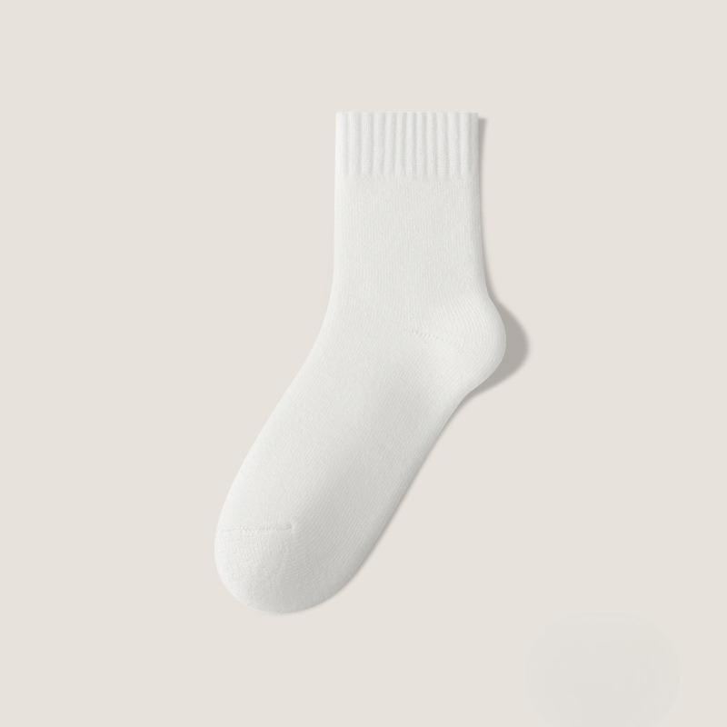 Female Autumn and Winter Plus Velvet and Thick Warm Hair Ring Sleep In The Tube Socks