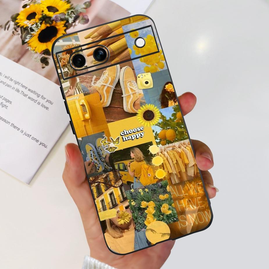 Für Google Pixel 8A Hülle Stilvolle Bemalte Abdeckung Weiche TPU Stoßfeste Handyhülle Für Google Pixel 8 Pro Pixel8A Fundas Coque Bumper