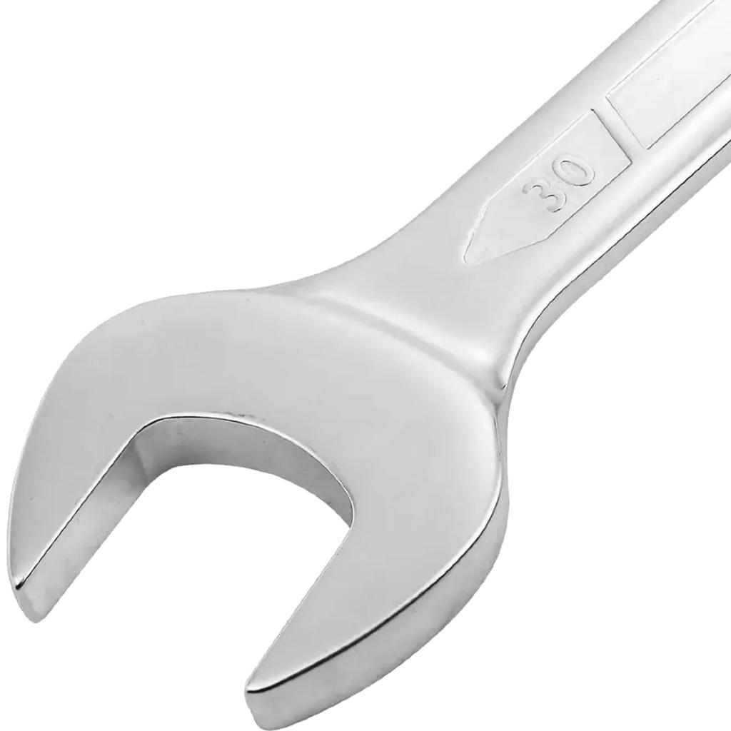 JCB 75 Degree Angled Open End Wrench 30mm CR-V Steel Double Ended