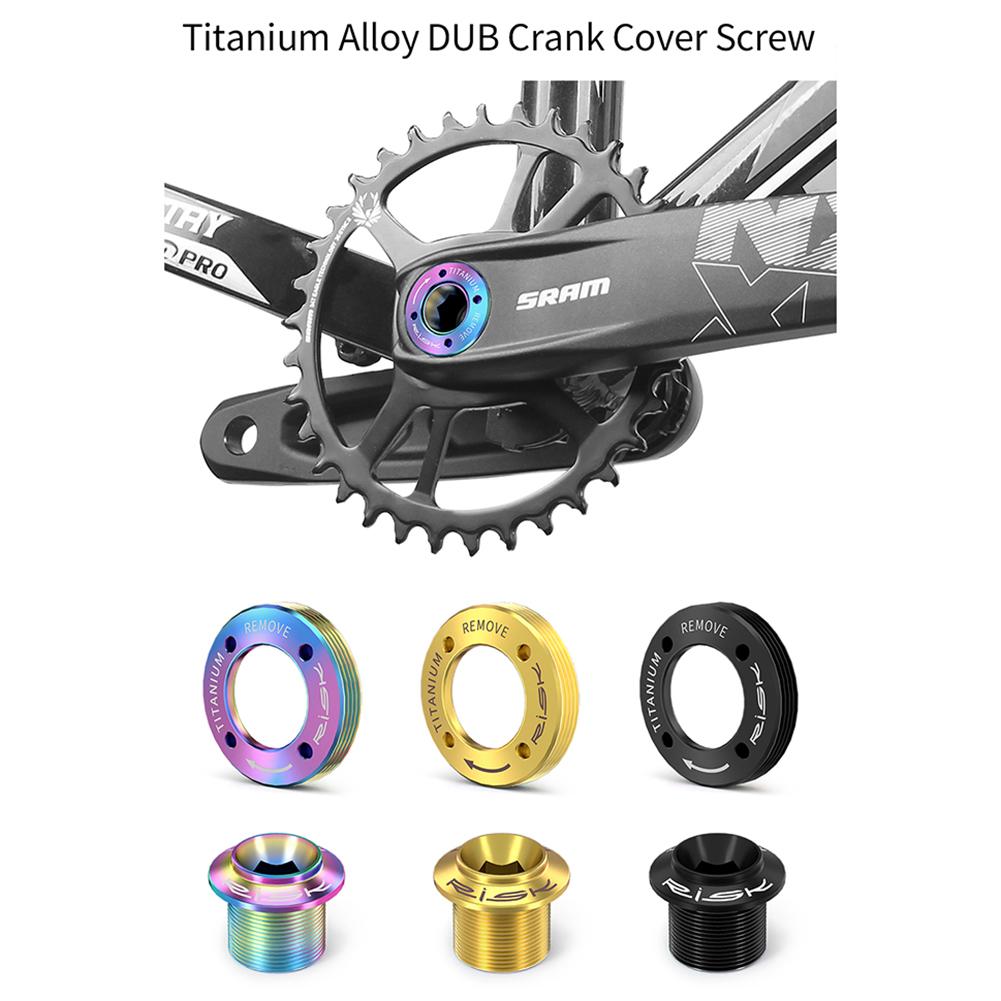 Titanlegierung Kurbelarmbolzen mit Kurbelarmkappe Fahrrad Kurbelbefestigungsschraube für SRAM NX-GX-XX1-EAGLE Fahrradzubehör