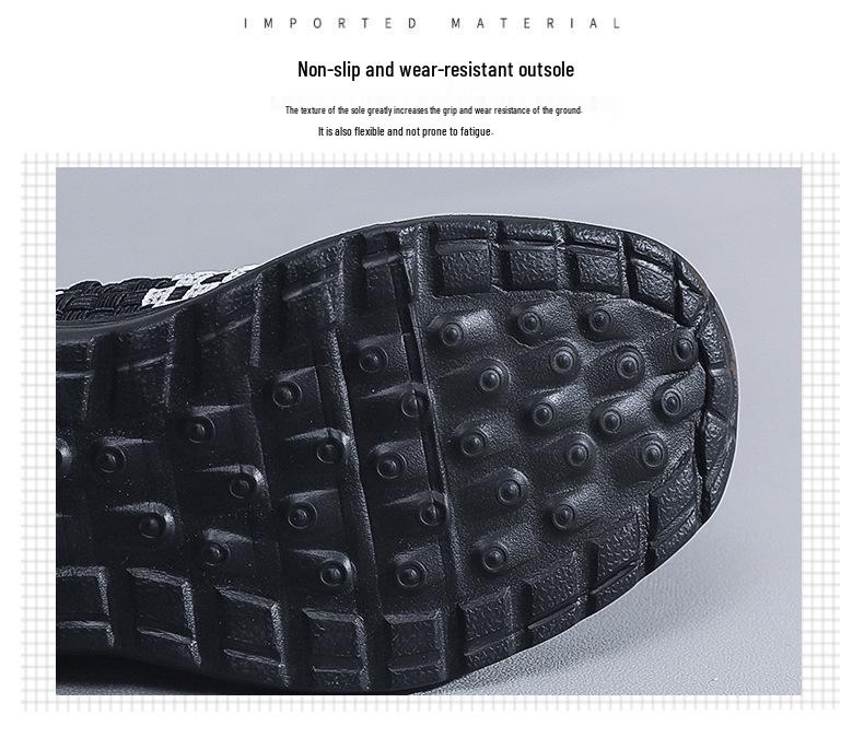 Women's Sporty Ethnic-Style Breathable Woven Flats for Spring/Summer