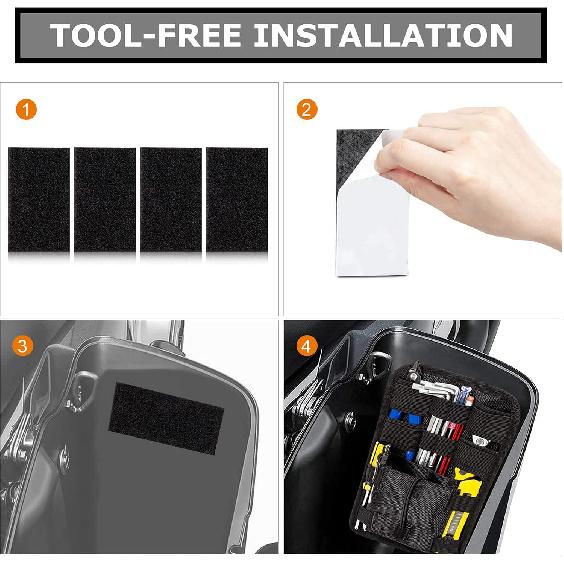 PSLER Saddlebag Organizers, Internal Saddle bags Small Tools Organizer Bags for Vehicle Motorcycle Bike 2 Packs