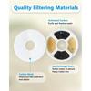 6/12Pcs Replacement Activated Carbon Filter for Cat Water Drinking Fountain Replaced Filters Flower for Pet Dog Round Fountain
