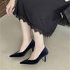 French High-end Sense One-pedal Single Shoes Commuting Fashion Work Shoes Not Tired Feet Temperament Fashion Small Leather Shoes Women 2025