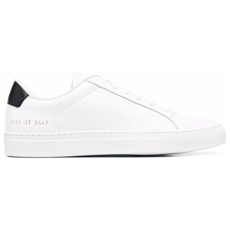 Common Projects  Retro Low White Black 2023 Women Sneakers 6081-0547