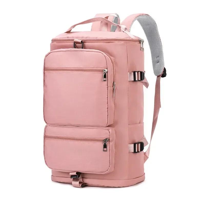 Damen Große Reise-Rucksäcke Wasserdicht Stilvoll Lässige Tagesrucksack-Taschen mit Gepäckgurt Rucksack Damen Sport Yoga Gepäcktaschen