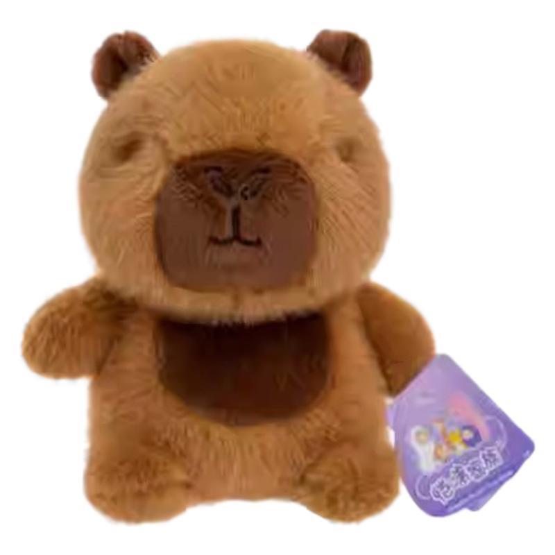 Neuer Tiertisch mit Puppe Kapibara Capybara Kaninchen kleine gelbe Ente Maus Elch 8 Zoll Greifautomat Puppenornament