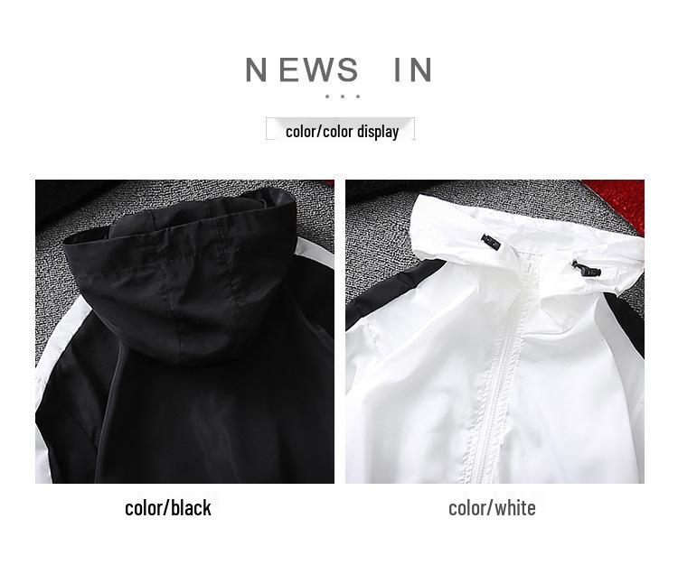 Men's Lightweight Spring/Summer 2019 Korean Style Trendy Student Jacket with Sun Protection.