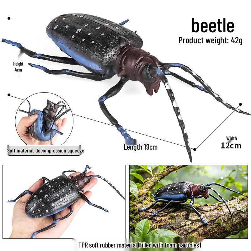 TPR Cognitive Decompression Toy: Realistic Insect and Animal Models (Cockroach, Mosquito, Ant, Fly, Spider, Python)