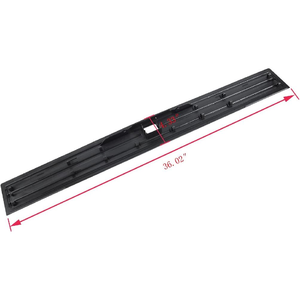 Compatible For Flexible Flex Step Center Tailgate Cap Mad Trim Molding With Release Button Ford F-150 F150 2015- FL3Z9940602B