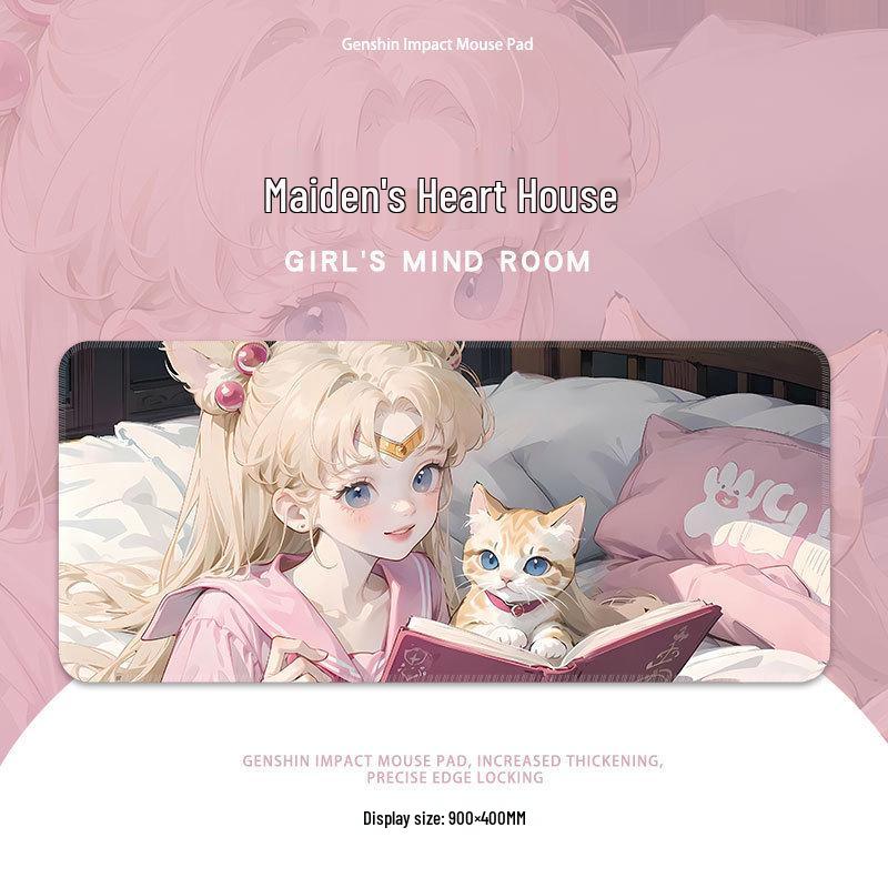 Sailor Moon XL Mouse Pad: Cute, High-Value Office Keyboard Mat Featuring Anime Girls