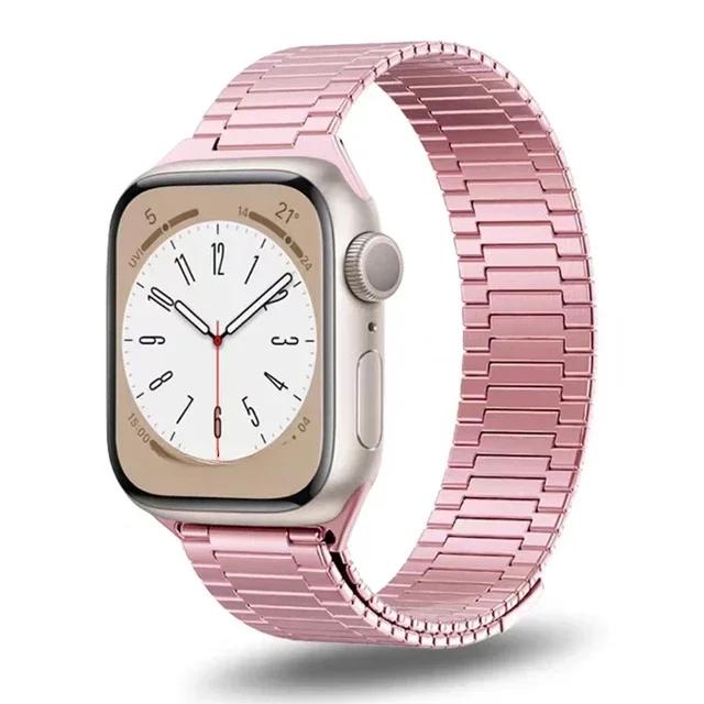 Luxury Magnetic Strap for Apple Watch 11 10 9 8 Band Ultra 3 2 49mm 46 44 45mm Titanium Color Bracelet for iWatch 7 se 6 40 41mm