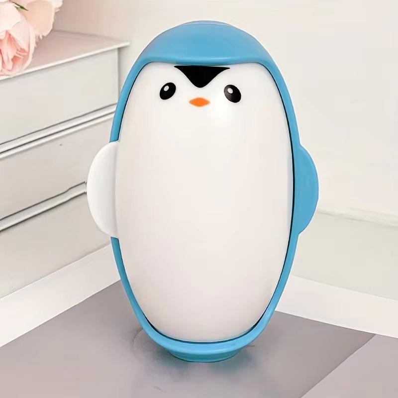 1 Stück Tragbarer Pinguin Mini Fusselroller - Wiederverwendbarer Klebriger Tierhaarentferner, Haushalts-Fusselreiniger für Kleidung für Haustiere