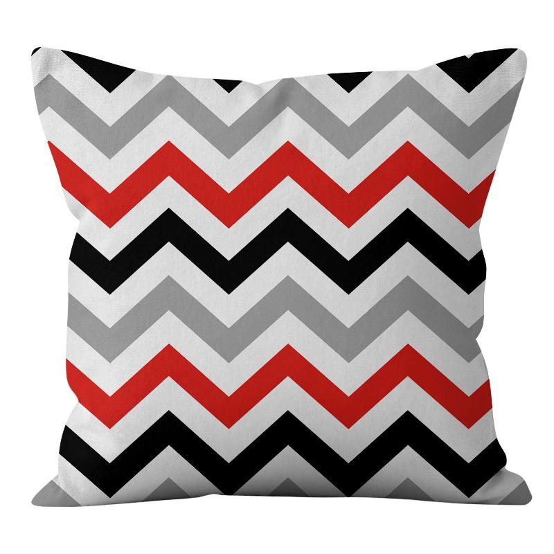 Personalized Fashionable Geometric Abstract Short Plush Pillowcase Home Cushion Cushion Cover