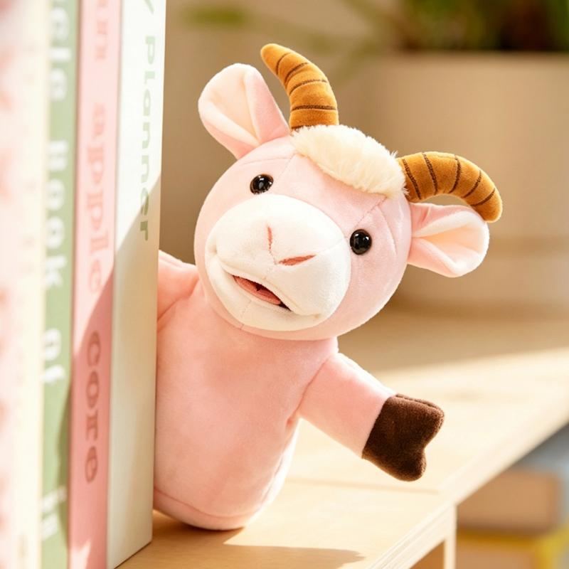 Lamm Handpuppe Plüschtier Tier Schaf Weiches Spielzeug Geschichtenerzählen Rollenspiel Requisiten Handpuppe Für Kinder Geschenke