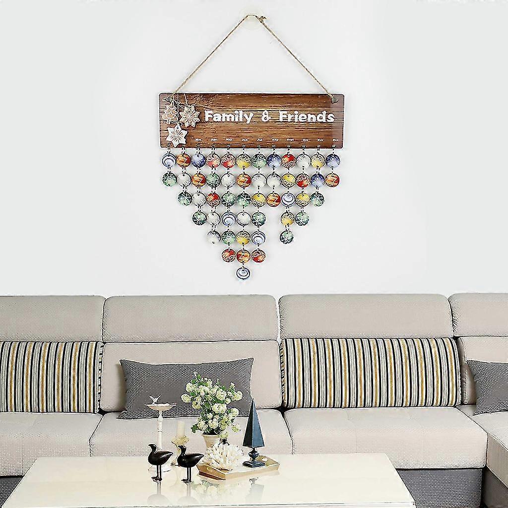 Diy Wooden Family Friends Date Mark Sign Sublimation Blanks Calendar Board Decor Diy Hanging Calendar