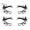 Cosmetic Transfers for Adults 2 Pairs Halloween Eye Tattoo Stickers, Waterproof Temporary Face Decals with Ghostly Decorations Pumpkin Bat Spider Web,