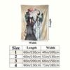 Grandmaster Demonic Cultivation Wall Tapestry Aesthetic Wall Hanging Printed Fabric Blanket Decorative Tapestries for Bedroom Living Room Home Decor