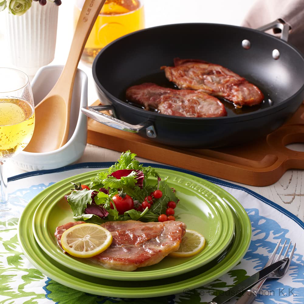 Le Creuset TNS Deep Frying Pan, 28cm, Gas, Induction, and Oven Safe, with Silicone Handle [Official Product in Japan]