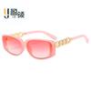 New Yingling style, European and American personalized small box sunglasses, street shooting characteristic glasses, retro sunglasses
