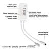 DC12V/24V 3-Pin Tuya App WLAN LED RGBIC Controller mit Fernbedienung, funktioniert mit Alexa und Google Home für 3-Pin RGBIC LED-Streifenlicht