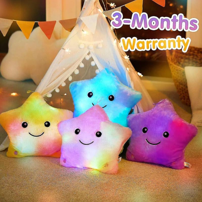 13 LED Musikalische Glitzerstern Leuchten Auf Schlaflied Leuchten Stofftier Spielzeug Beruhigen Kinder Emotionen Geburtstag Weihnachten Festival Geschenk Für Kleinkinder, Gelb