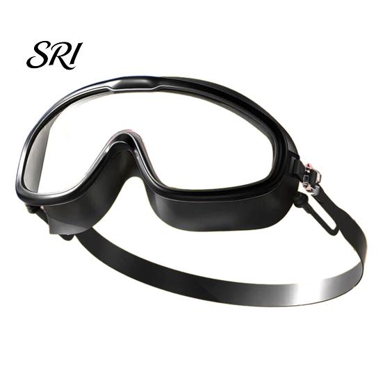 Silicone Frame Goggles Children Swim with Earplugs Waterproof No Leakage Anti-Fog UV Pressure-free Protection Boys Girls Wide View Diving Snorkeling