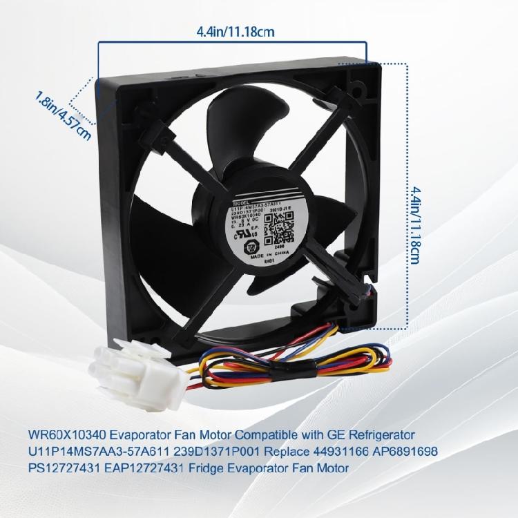 Quiet Operation Refrigerator Fan Motor Replacement Suitable for Multiple Appliances Improved Cooling Performances