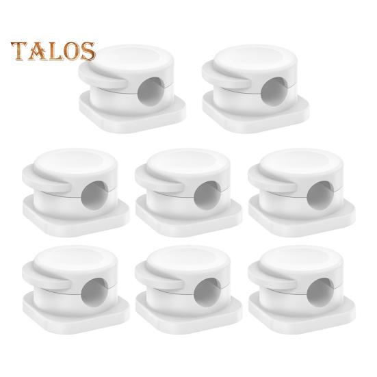 

8 шт. Затискачі для органайзерів кабелів Настільні затискачі для тримачів кабелів Пружинні затискачі для управління кабелями Нічна тумбочка Гніздо для шнура для зарядки телефону Організатор для клейкого дроту білий