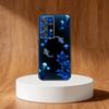 Neon Glow Flowers Phone Case For Samsung S25,S24,S21,S22,S23,S30,Ultra,S20,Plus,Fe,Note,10,9,5G Black Cover