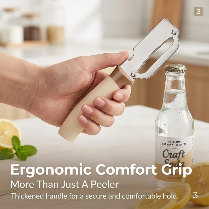 Innovative Stainless Steel Peeler for Seamless and Swift Fruit and Vegetable Slicing 1pc