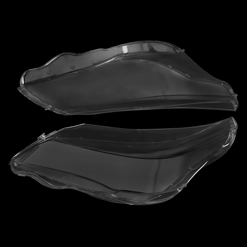 Right & Left Car Headlight Lens Glass Lampcover Cover for BMW E60 E61 Headlamp Clear Lens Auto Shell Cover 2003-2010