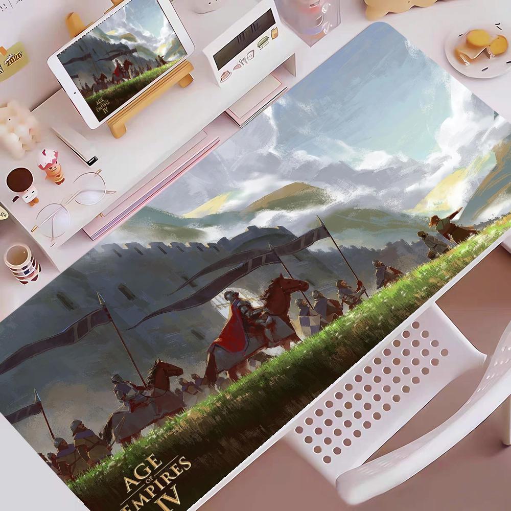 Age Of Empires Gaming Mouse Pad E-sports Gaming Mouse Pad Oversized Personalized Desk Pad Keyboard Mouse Pad Non-Slip Desk Mat