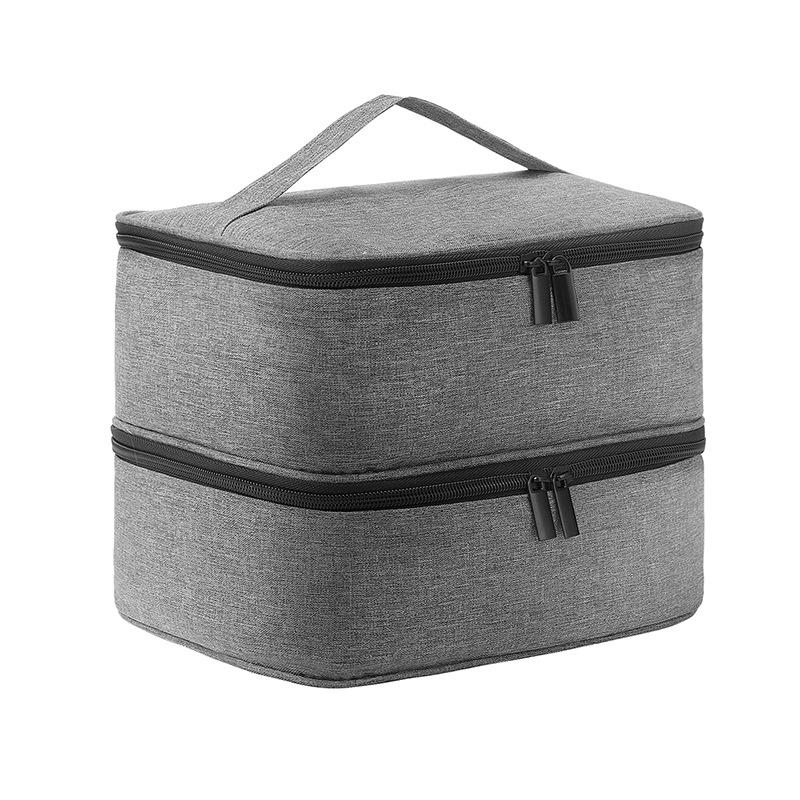 Double Layer Portable Storage Bag for Nail Lamps & Polish - 30 Compartments