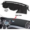 Leather Car Dashboard Dash Cover Pretector Mat Black Compatible with Hyundai Sonata 2011 2012 2013 2014