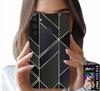 Etui Do Samsung Galaxy A21 - Złote Ramki, Eleganckie Wzory + Szkło