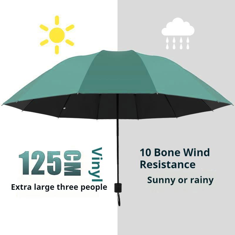 

125СМ Складной Зонт Мужской Женский Ветрозащитный Зонты Складной Деловой Солнечный Дождевой Зонт Путешествия Зонты для всей семьи Iron&10K