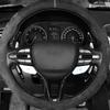 For Hyundai Veloster N/ JS N - Aluminum Alloy Real Carbon Fiber Steering Wheel Shifter Paddle Cover Trim Accessories