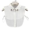 Perfect Match White Lapel Fake Collar For Women'S Vintage Detachable Collar Shirt False Collar Lapel Blouse Top Women Clothes Accessories