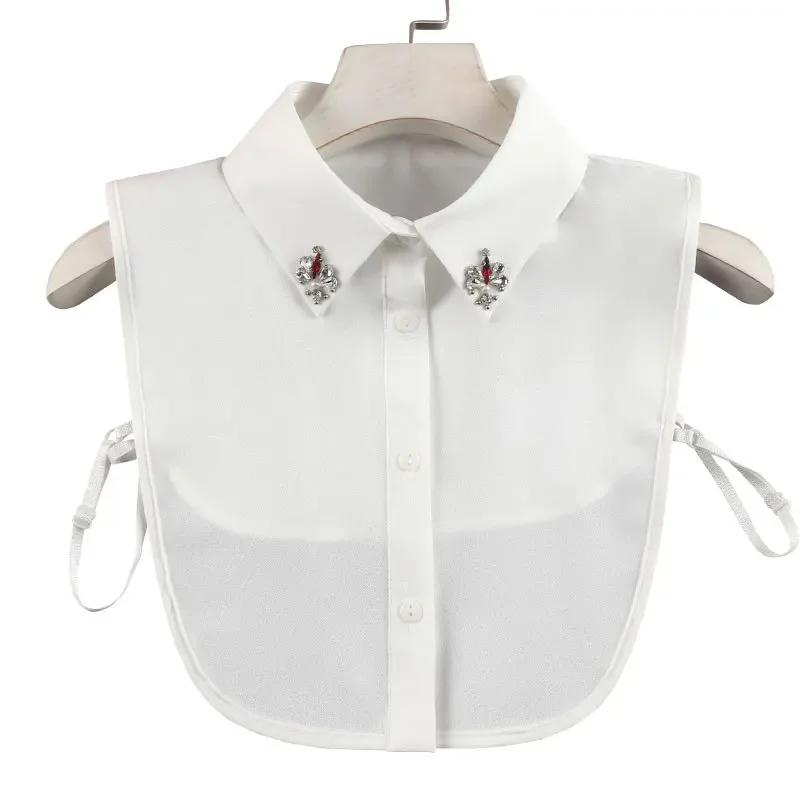 Perfect Match White Lapel Fake Collar For Women'S Vintage Detachable Collar Shirt False Collar Lapel Blouse Top Women Clothes Accessories
