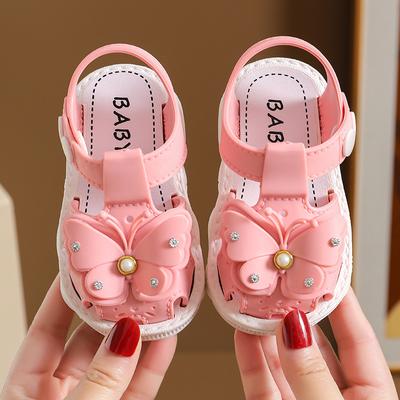 Girl Princess Sandals Baby Shoes Soft Soled Walking Shoes Girls Small Bows Decorative Children's Shoes High-quality  Sandals