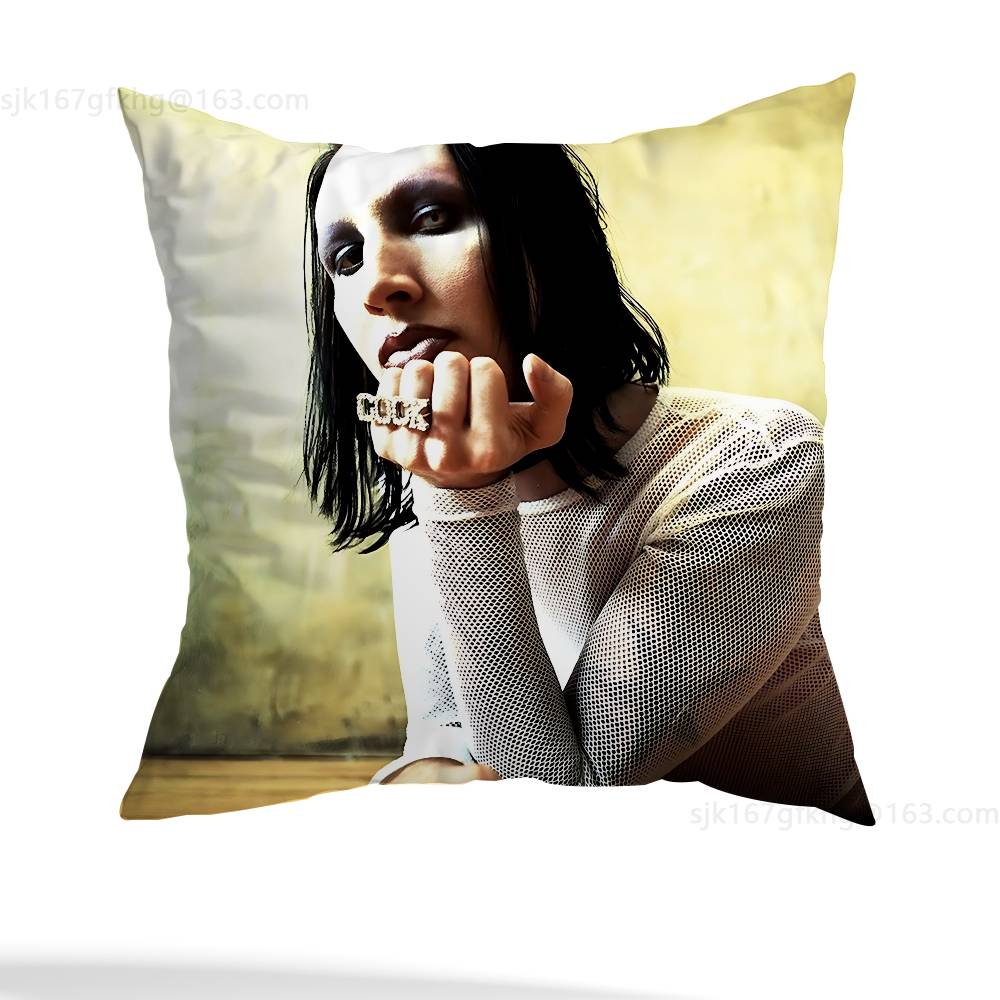 M-Marilyn Manson povlak na polštář obývací pokoj potah na polštář pohovky ložnice potah na polštář postele domácí dekorace
