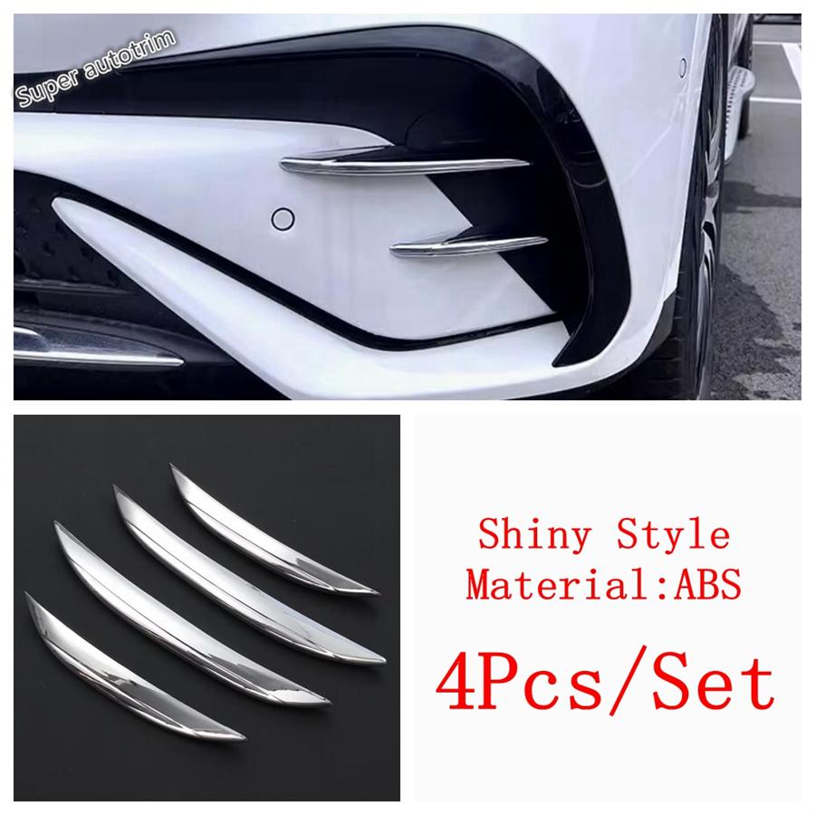 Car Front Fog Light Lamp Eyebrow Eyelid Strip Decoration Cover Trim Accessories For Benz GLC Class X254 GLC260 GLC300 2024