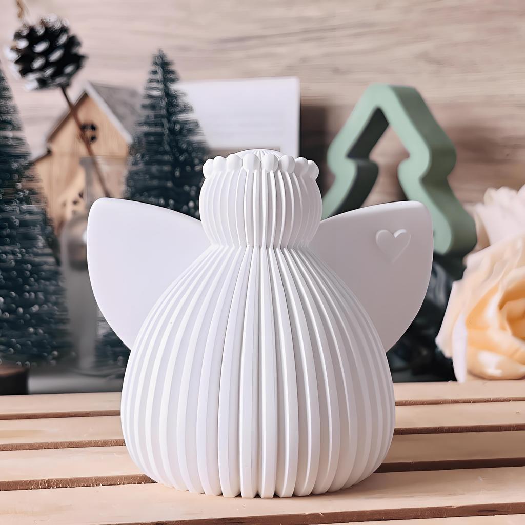 Chubby and Elegant Angel Mold, Suitable for Christmas, Halloween, Wedding, Compatible with Silicone, Plaster, Resin, Clay, DIY