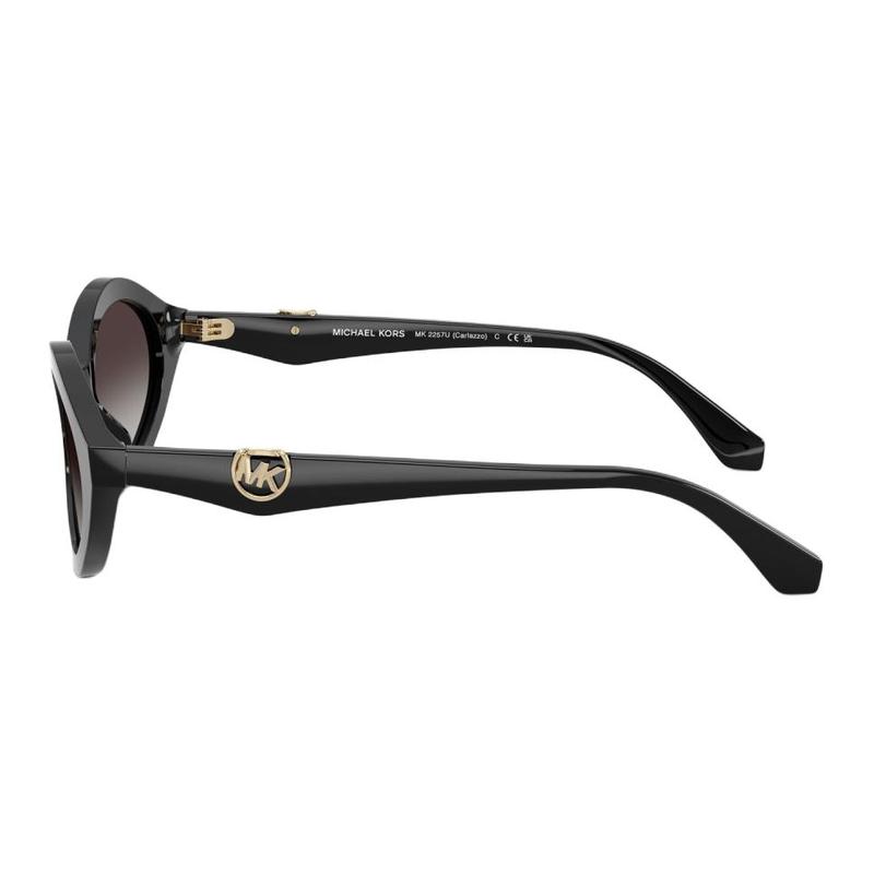 MICHAEL KORS Stylish Simple Design Acetate Oval Sunglasses Women's Black